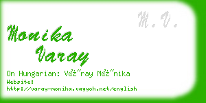 monika varay business card